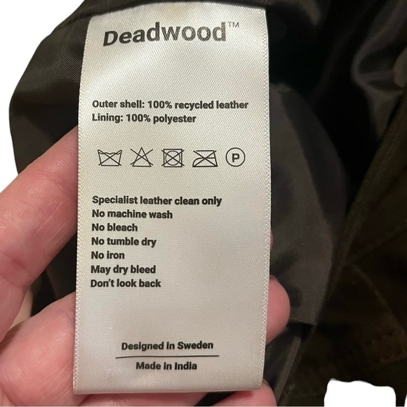 Deadwood Phoenix Brown Suede Straight Leg Pants Women’s Size 40 Fits Size 6 - Picture 8 of 9